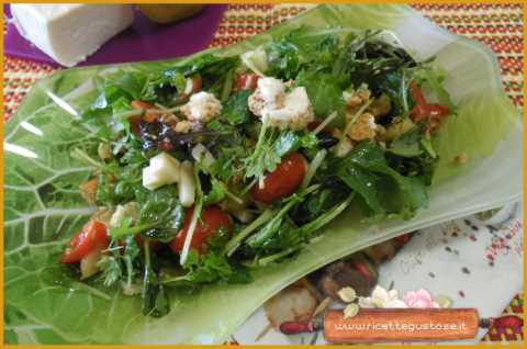 insalata orientale con kiwi giallo