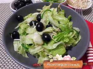 insalata puntarelle grmogli di soia sfiziosa