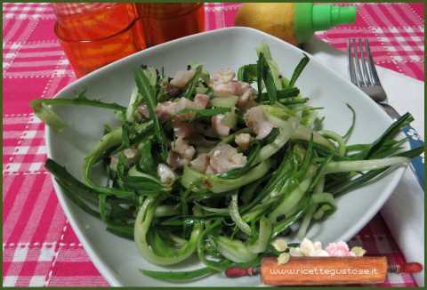 insalata puntarelle uova di lompo tartare di storione