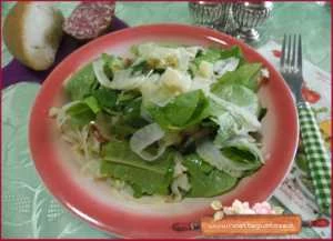 insalata rocket wasabi mortandela e caciotta sfiziosa