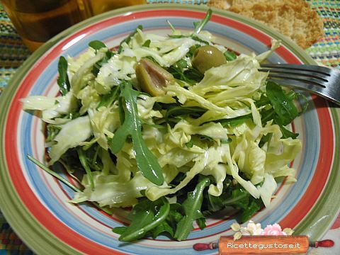 insalata rughetta cavolo cappuccio