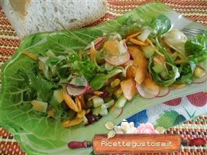 insalata sfiziosa cardi selvatici ravanelli facile