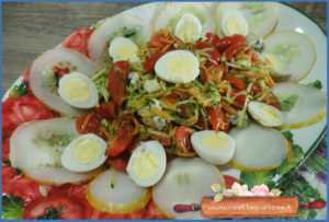 insalata sfiziosa al cetriolo limone