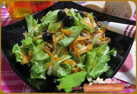 insalata sfiziosa daikon e carote