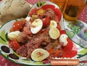 insalata simmenthal uova di quaglia