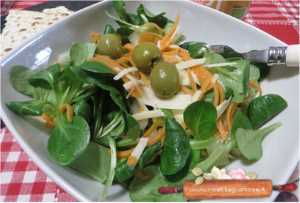 insalata valeriana ricotta dura salata