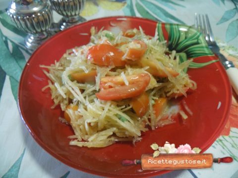 insalata yacon formaggio olandese al pesto verde