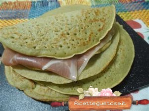 ricetta pancake salati farina grano arso