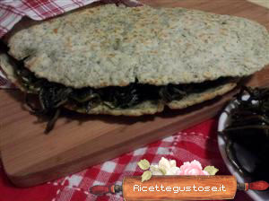 Piadina all ortica con esubero pasta madre