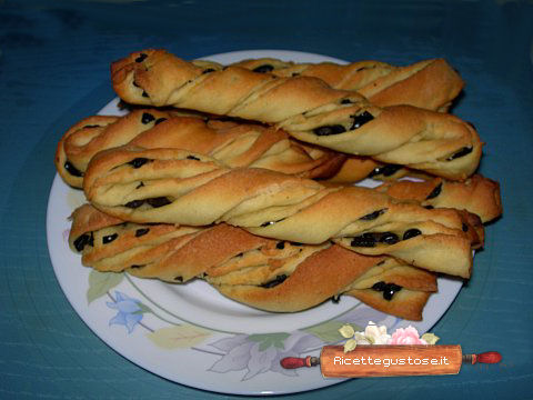 Torciglioni di pane alle olive