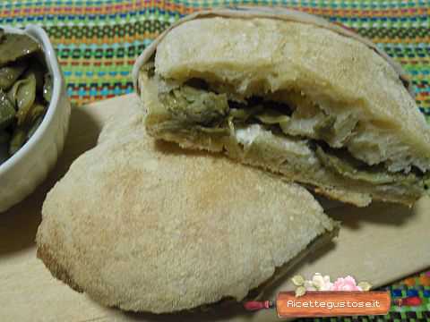 panino farcito carciofi robiola