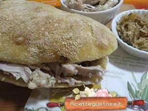panino farcito verza e pollo sott olio ricetta