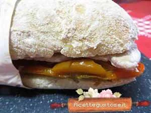 panino peperoni vapore arista sott olio ricetta