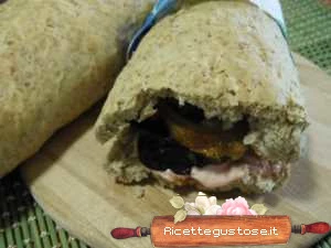 panino porchetta e bietola rossa ricetta