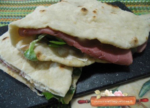 piadina bresaola valeriana olive