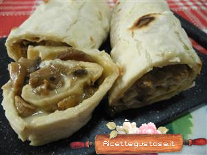 piadina funghi e gorgonzola ricetta