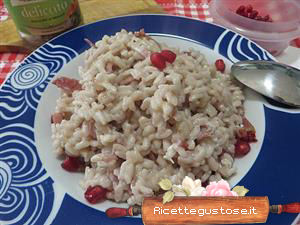 risotto alla melagrana