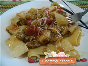 paccheri melanzane e asiago