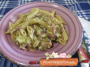 pasta carbonara melanzane perline