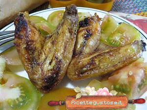 alette di pollo e paprika alla brace