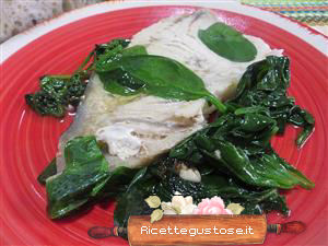 pesce spada agli spinaci