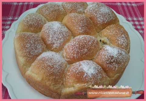 Danubio dolce con crema pasticcera