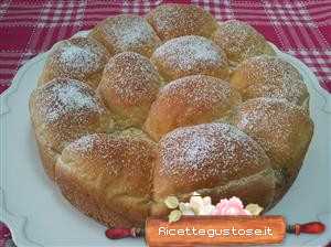 Danubio dolce mele e frutti rossi ricetta