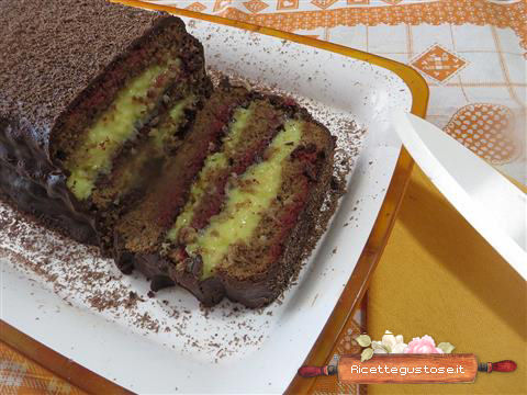 plumcake crema e cioccolato