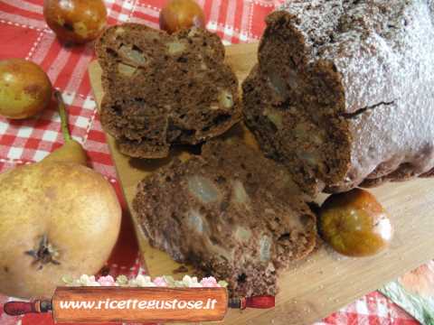 plumcake con pere e giuggiole