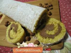 Rotolo alle nocciole nutella e mascarpone ricetta