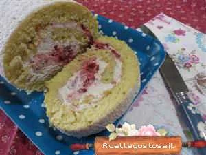 ricetta rotolo dolce lamponi cioccolato bianco