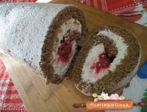 Rotolo mascarpone cioccolato bianco e lamponi ricetta