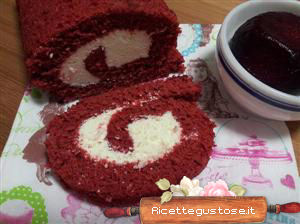 Rotolo red velvet alle rape rosse