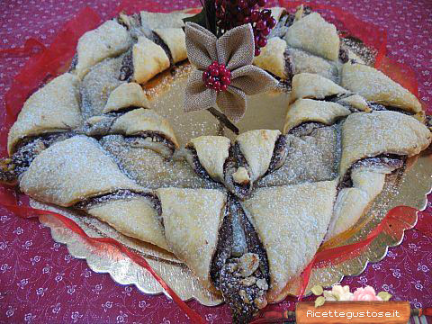 Stella Di Natale Di Pasta Sfoglia.Ricetta Stella Natale Sfoglia Nutella