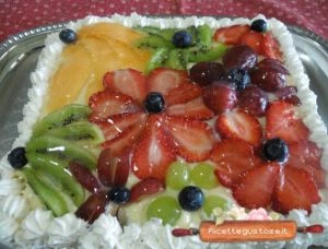torta alla frutta decorata ricetta