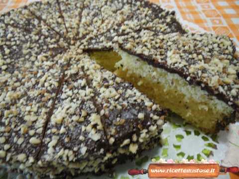 Torta con arancia e cioccolato