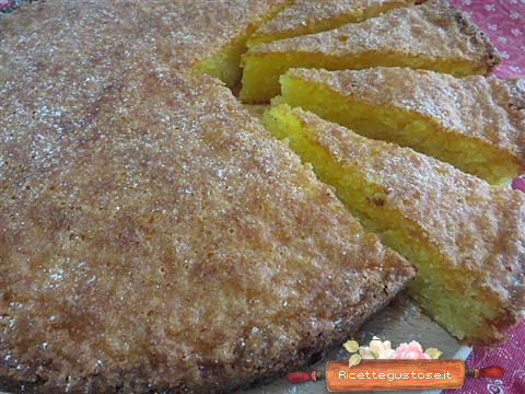Torta caprese al limone