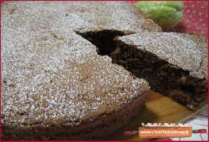 ricetta  torta al cacao noci e zucchine spinose