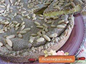 torta della nonna alla quinoa nera