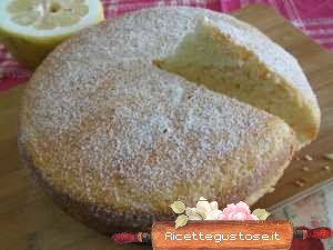 Torta di albumi al limone