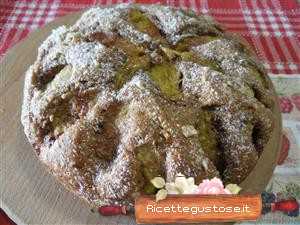 Torta di fichi noci e cacao