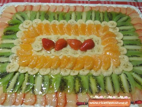 Torta golosa frutta fresca