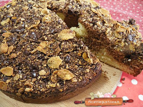 Torta rosa del deserto cioccolato e nutella