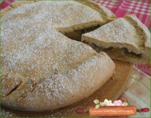 torta noci uva gocce cioccolato bianco