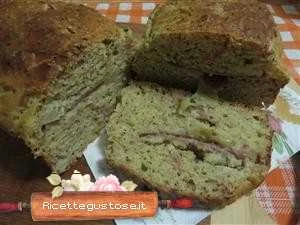 plumcake salato prosciutto carciofini ricetta