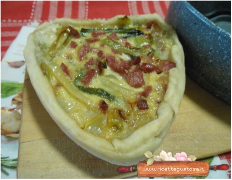 quiche peperoni e mortaella di pecora