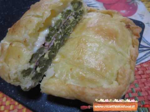 torta salata pasta sfoglia e fagiolini