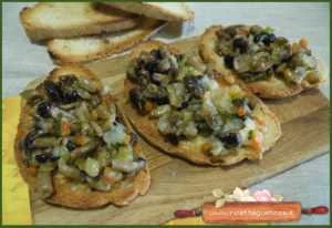 ricetta bruschetta porcini camoscio d oro di capra
