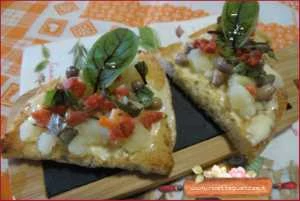 immagine bruschetta patate fagioli soppressata