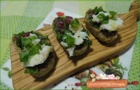 crostini aragosta pesto cerfoglio erba ghiaccio